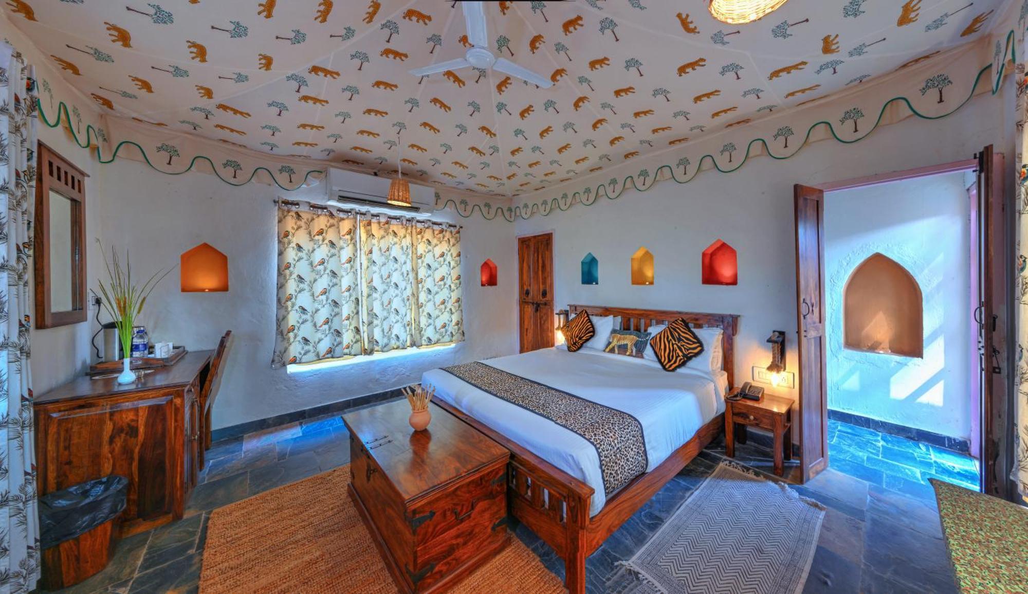 Bagh Serai - Rustic Cottage With Private Pool Saváj Madhopur Kültér fotó