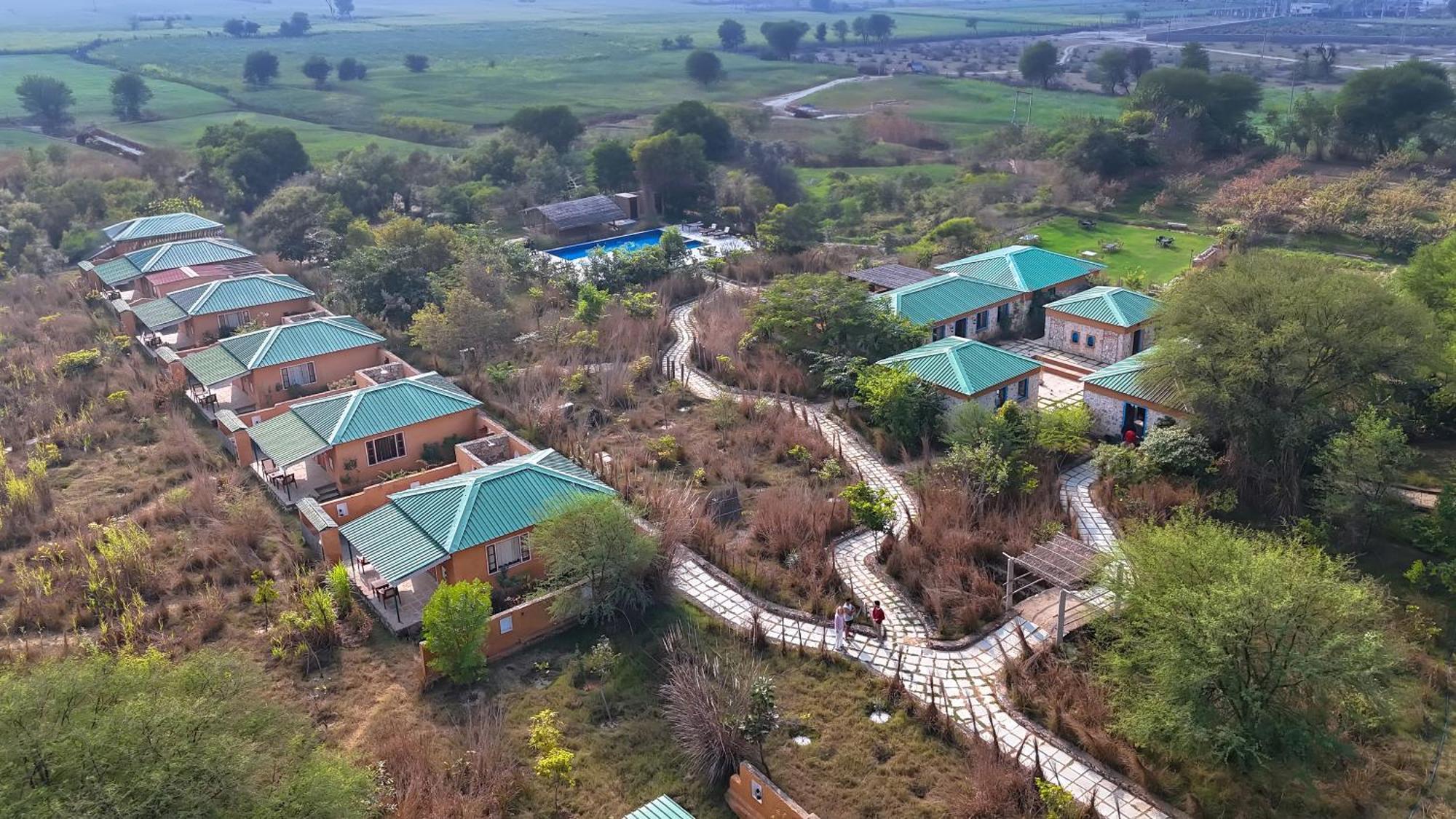 Bagh Serai - Rustic Cottage With Private Pool Saváj Madhopur Kültér fotó
