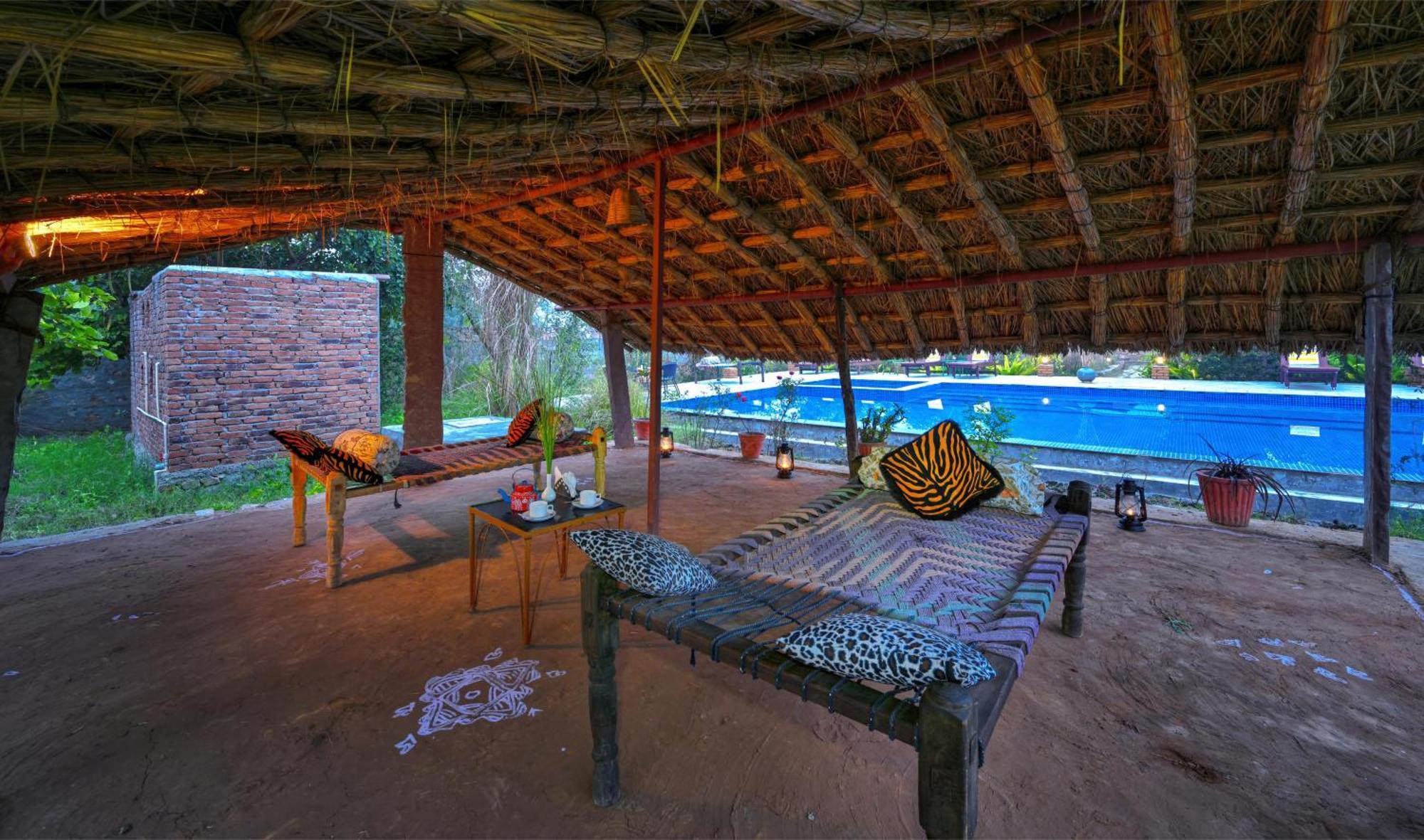 Bagh Serai - Rustic Cottage With Private Pool Saváj Madhopur Kültér fotó